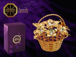 Kosz z kwiatami - products with Swarovski Crystals