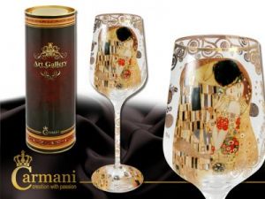 Kieliszek do wina - Pocałunek - Klimt