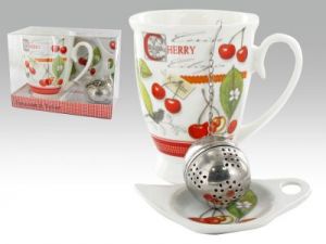kubek royal. tea bag i zaparzarka do herbaty Scottish cherry