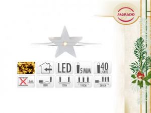 Lampki led 40 gwiazdki