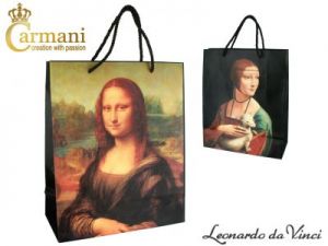 Torba - L.Da Vinci - Mona Lisa + Dama z łasiczką - 32x26x12