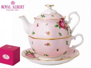 Tea for one - Dzbanek na herbatę + filiżanka ze spodkiem - NCR Pink