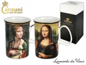 Kpl. 2 kubków - L.Da Vinci - Mona Lisa/Dama z Łasiczką
