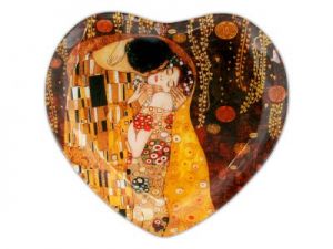 Talerz dekoracyjny - G.Klimt - The Kiss 24.5x23cm