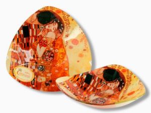 Talerz miseczka - Pocałunek - Klimt - 17x17cm