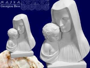Figura Matki Bożej -alabaster grecki