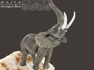 Słoń Barnaba -alabaster grecki