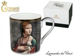 Kubek - Leonardo Da Vinci - Dama z łasiczką
