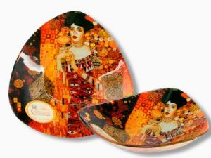 Talerz miseczka -Adela Bauer - Klimt - 17x17cm