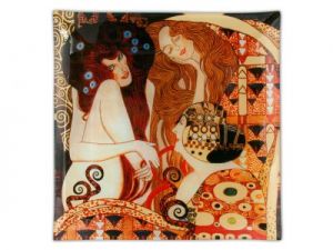 Talerz dekoracyjny - G.Klimt - Przyjaciółki 25x25cm