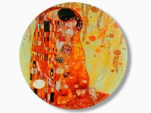 Talerz dekoracyjny - G.Klimt - The Kiss śr.40cm
