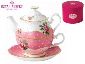 Tea for one - Dzbanek z filiżanką - Vintage - Cheeky Pink