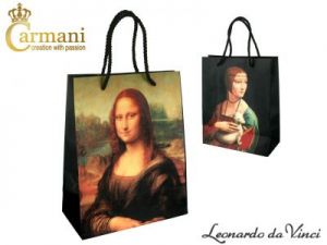 Torba - L.Da Vinci - Mona Lisa + Dama z łasiczką - 25x20x10