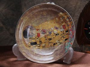 Talerz duży G. Klimt - Pocałunek