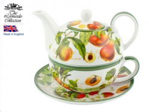 Kpl. Tea for one z podstawką - Fruit Garden