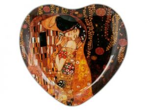 Talerz dekoracyjny - G.Klimt - The Kiss 18x19cm