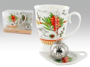 kubek royal. tea bag i zaparzarka do herbaty Sea buckthorn