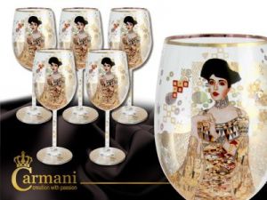 Komplet 6 kieliszków do wina - Adele Bloch - Bauer I - Klimt