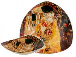 Talerz miseczka dekoracyjna - G.Klimt - The Kiss 17x17cm